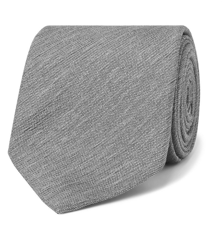 Photo: Dunhill - 8cm Textured-Silk Tie - Men - Gray