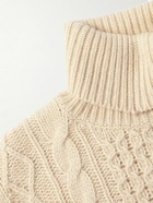 Nili Lotan - Cable-Knit Rollneck Sweater - Neutrals