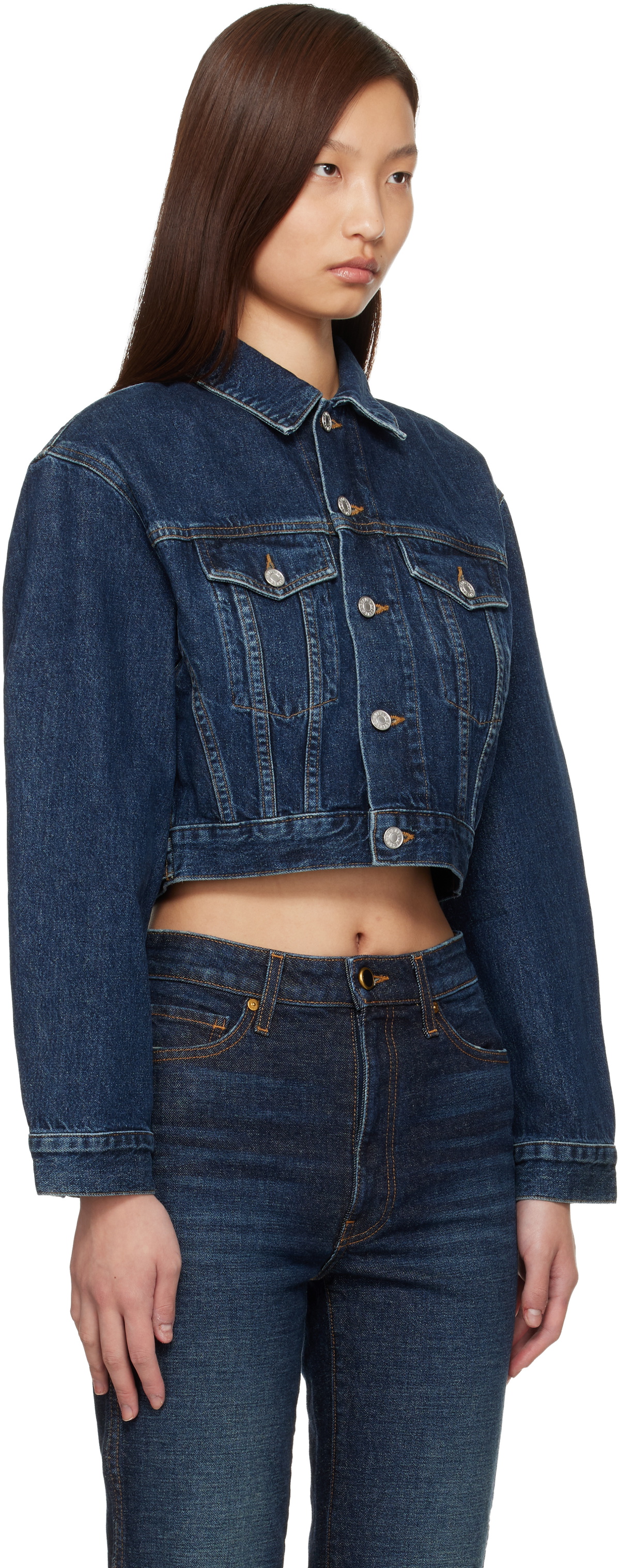 AGOLDE Navy Radley Denim Jacket