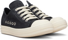Rick Owens Black Temple Extreme Low Sneakers
