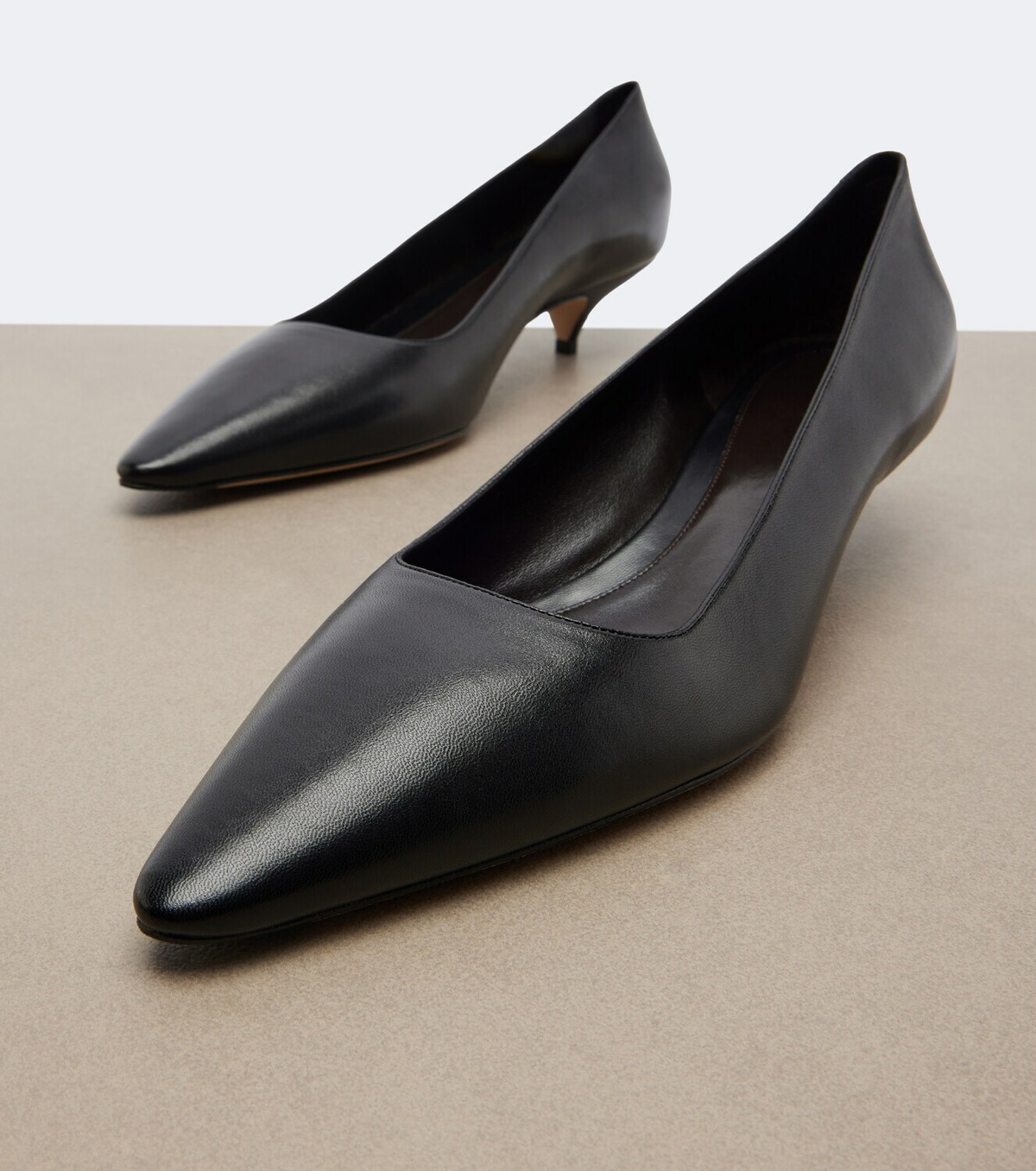 The Row Liisa leather pumps