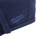 Maison Kitsuné Women's Fox Head Small Tote Bag in Ink Blue