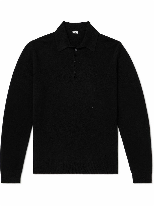 Photo: LOEWE - Cashmere Polo Shirt - Black