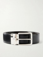 Canali - 3.5cm Reversible Leather Belt - Black