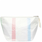 HAY Recycled Candy Stripe Wash Bag - Small in Multi