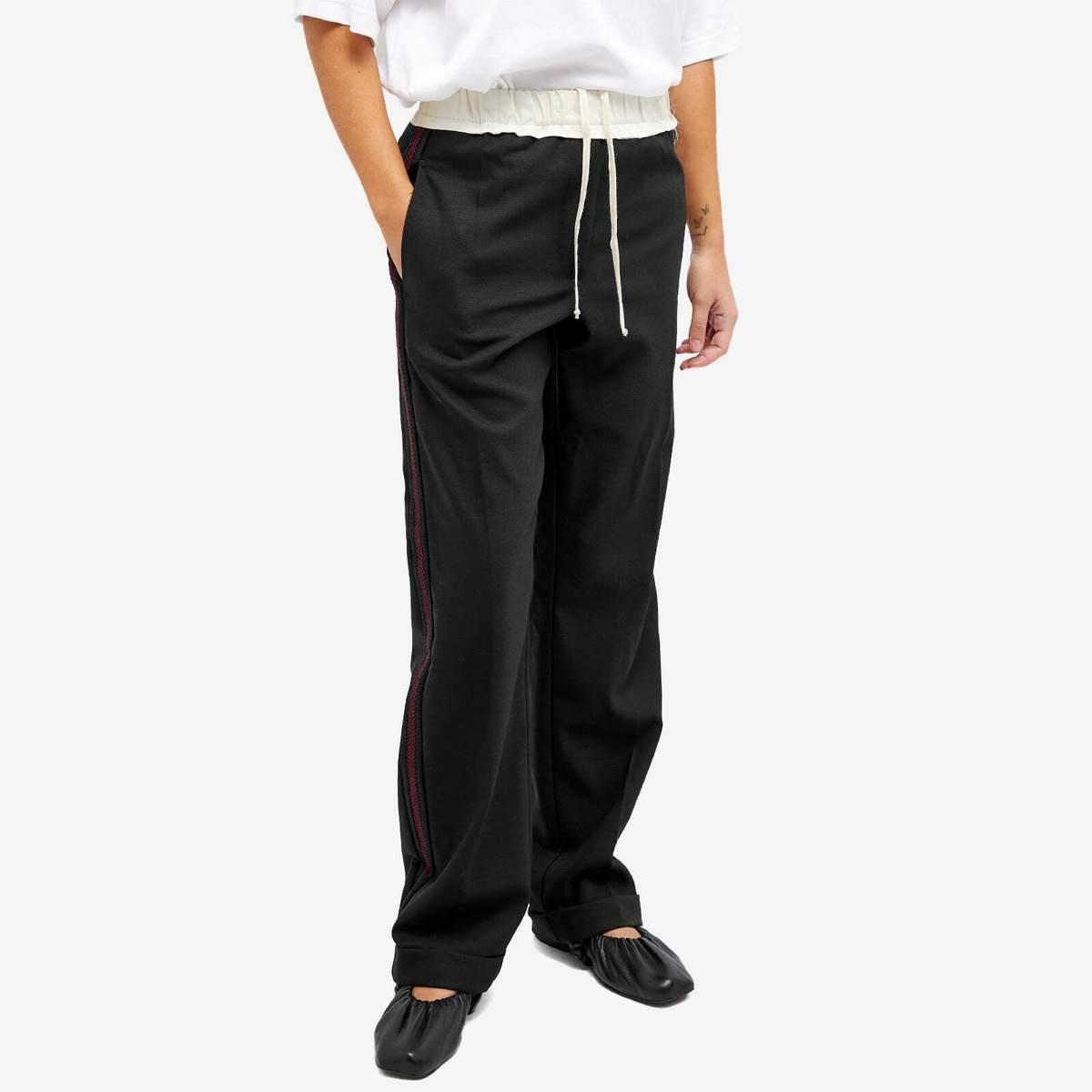 Wales WALES BONNER Trousers スラックス ワイドパンツ チェック