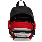 Burberry White and Red Large Nevis Backpack