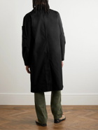 Stone Island - Ghost Logo-Appliquéd Cotton Coat - Black