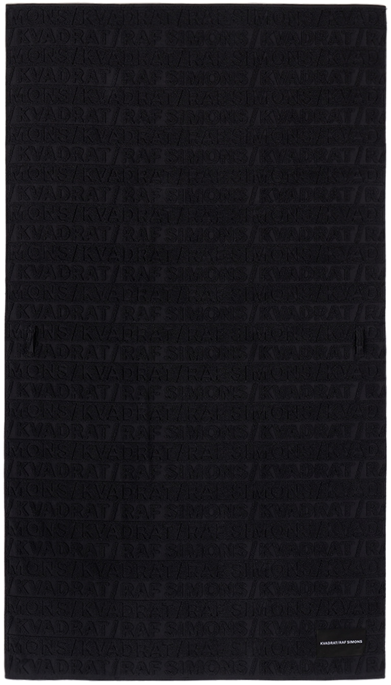 Kvadrat/Raf Simons Black Beach Towel