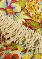 Alemais Lana Floral-print Fringed Linen Trousers Multicoloured