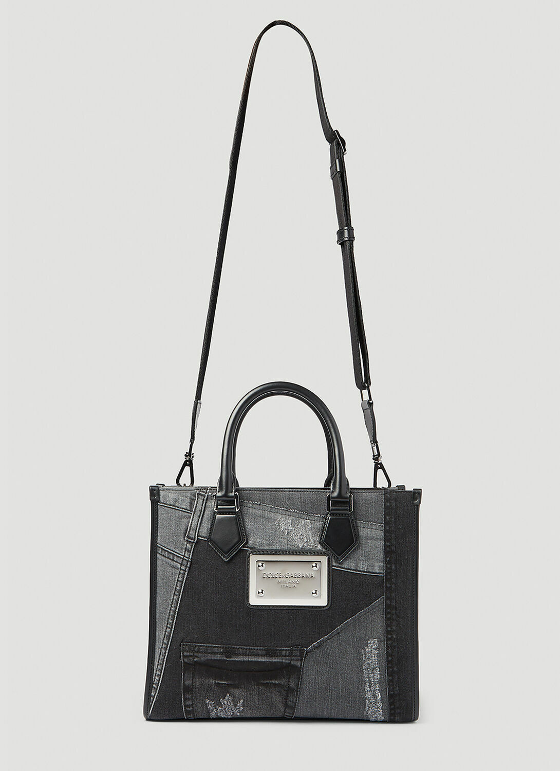 Dolce & Gabbana Small Patchwork Denim Tote Bag