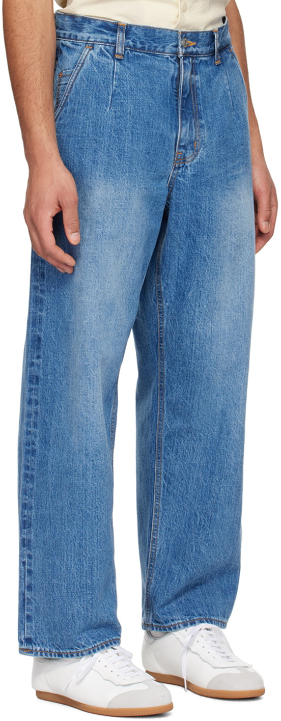 DOCUMENT Blue Five-Pocket Jeans