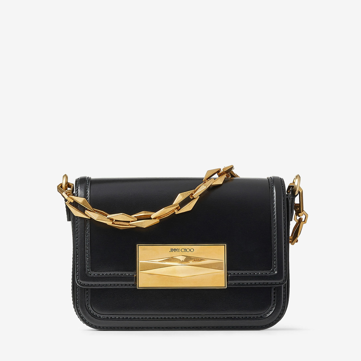 ショルダーバッグ JIMMY CHOO Diamond Leather Shoulder Bag Jimmy Choo Small Diamond Shoulder Bag | Black | FARFETCH
