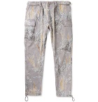 Fear of God - Tapered Printed Denim Cargo Trousers - Gray