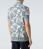 Etro Paisley cotton piqué polo shirt