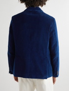 Officine Générale - Raphael Unstructured Double-Breasted Cotton-Corduroy Blazer - Blue