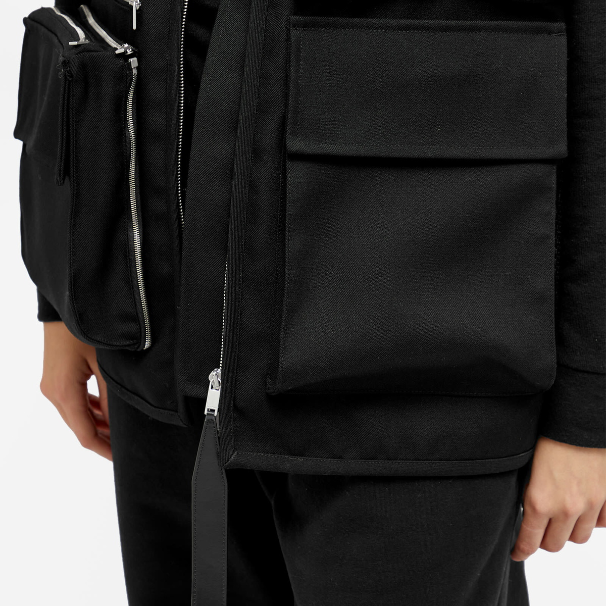 Jil Sander Women's Utility Vest in Black Jil Sander