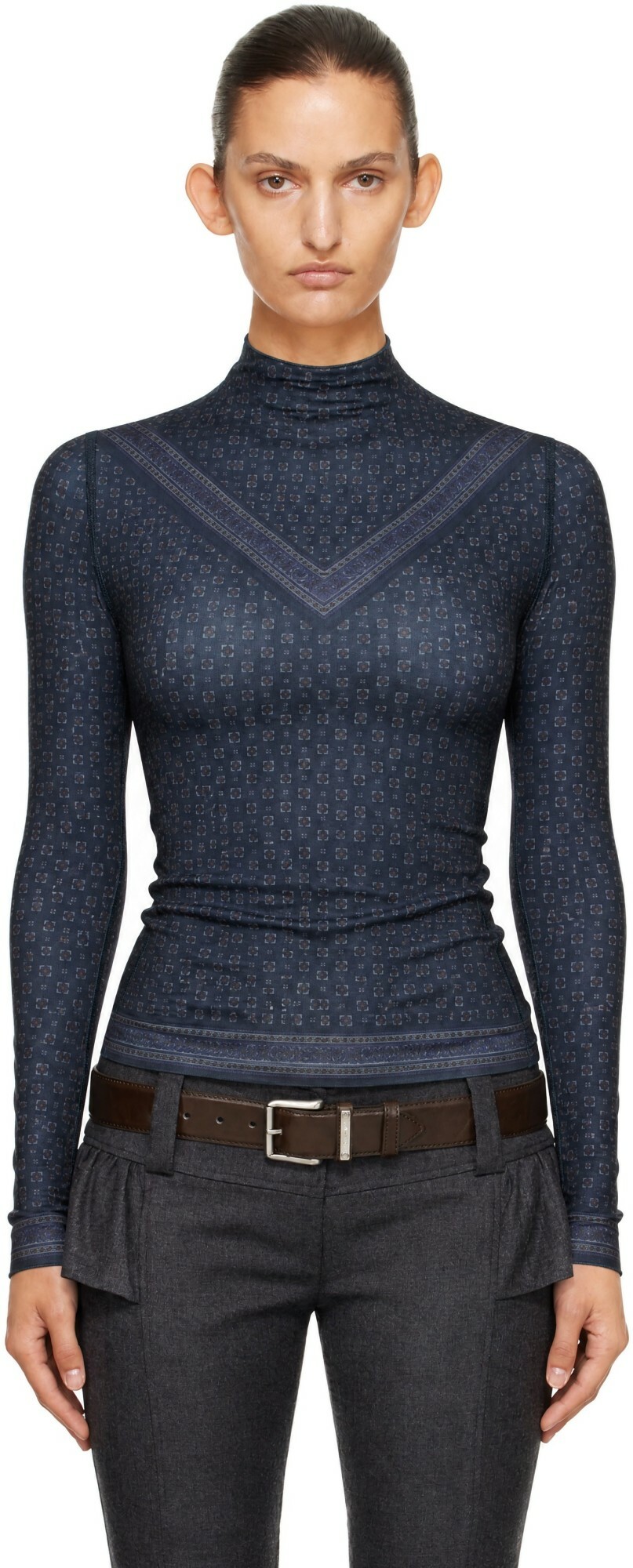 KNWLS Navy Halcyon Top