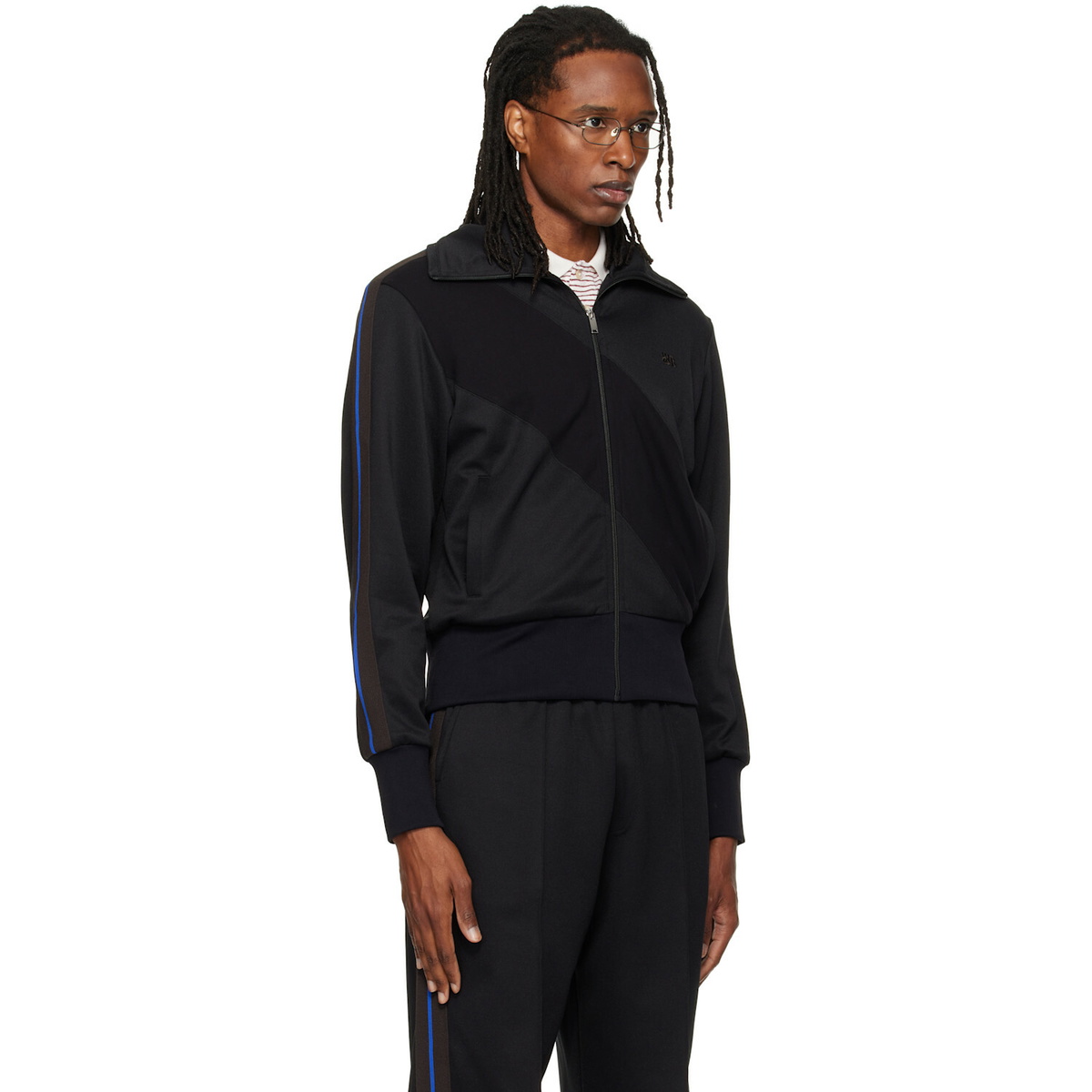 Wales Bonner Black Form Track Jacket