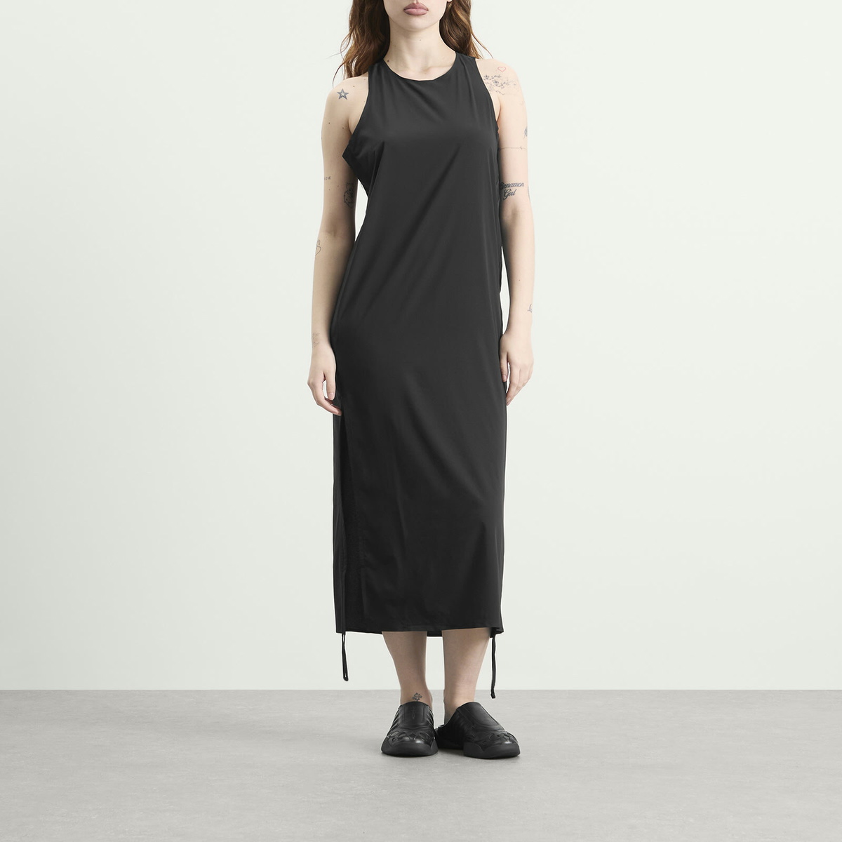 Y-3 Women's Racer Midi Dress in Black