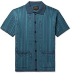 Beams Plus - Cotton-Jacquard Shirt - Blue