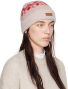 Isabel Marant Beige & Pink Darana Beanie