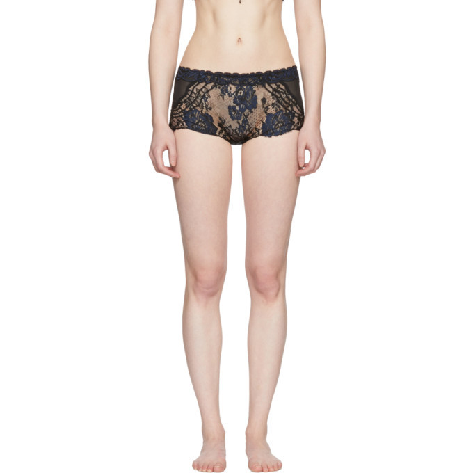 Photo: La Perla Black Desert Rose Lacy Boy Shorts