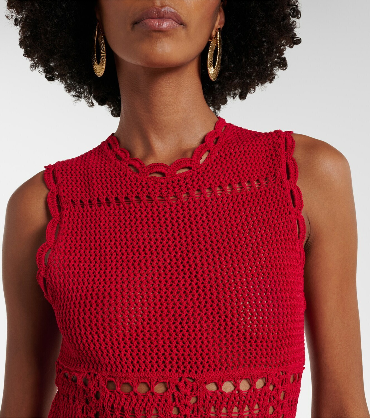 Erdem Cotton crochet minidress