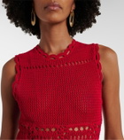 Erdem Cotton crochet minidress