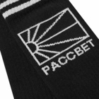 PACCBET Men's Logo Sock in Black