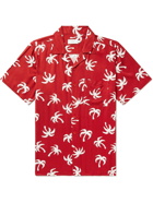 Onia - Vacation Camp-Collar Printed Twill Shirt - Red