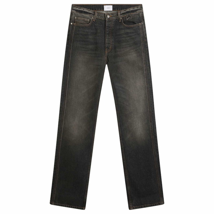 Photo: Rhude Men's 90S Traxedo Denim Jeans in Agoura Black