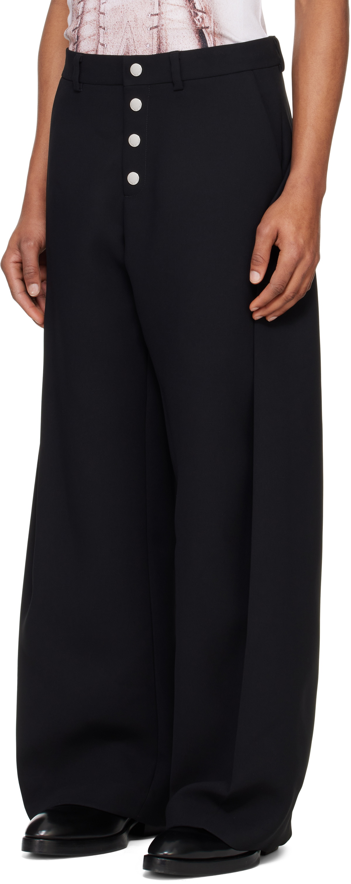 Jean Paul Gaultier Black 'The Sculptural' Trousers Jean Paul Gaultier