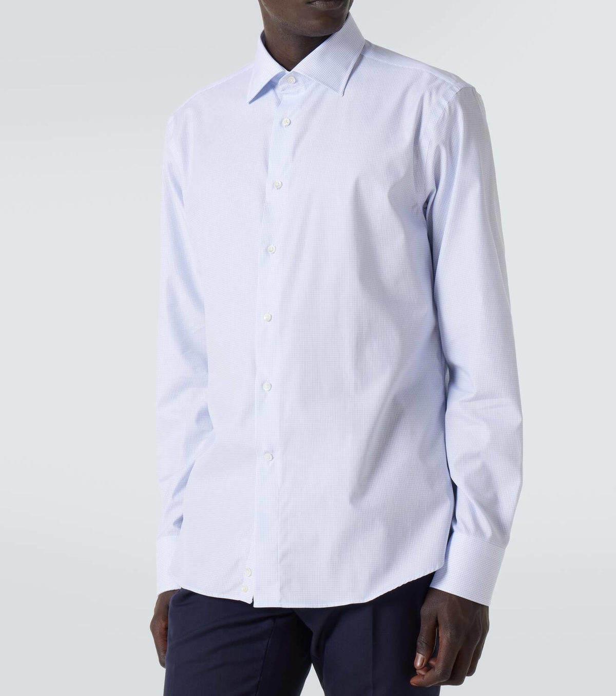 Canali Striped cotton shirt