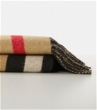 Burberry - Icon Stripe cashmere and wool blanket