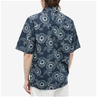 NN07 Men's Ole Printed Vacation Shirt in Navy Blue