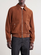 Mr P. - Suede Blouson Jacket - Brown