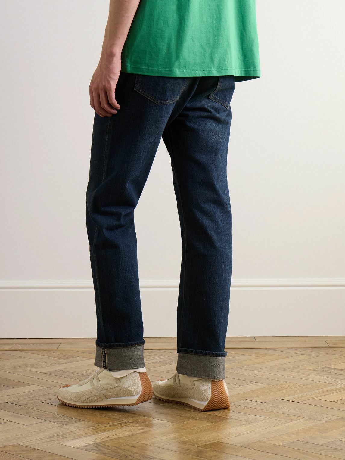 Loewe 25 Sickle Jeans Dark Blue Denim Cotton main image 0