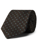 Bigi - 8.5cm Silk and Wool-Blend Jacquard Tie - Green