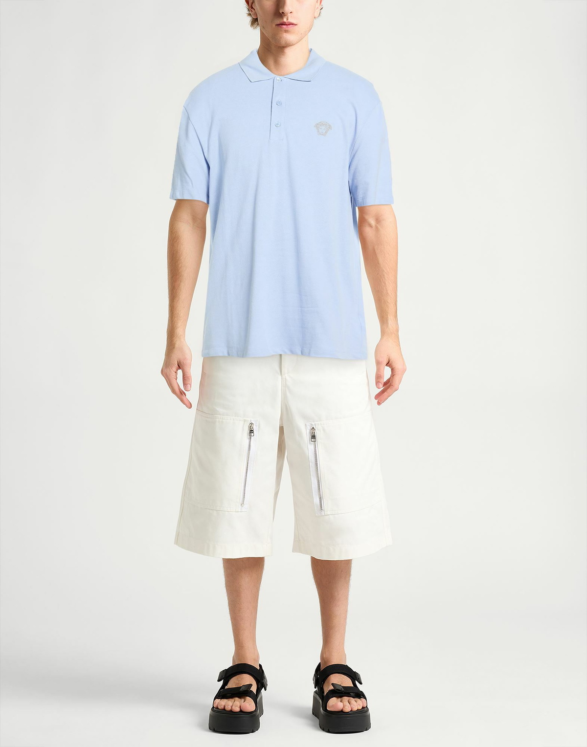 Versace Mens Polo shirt Sky in Blue