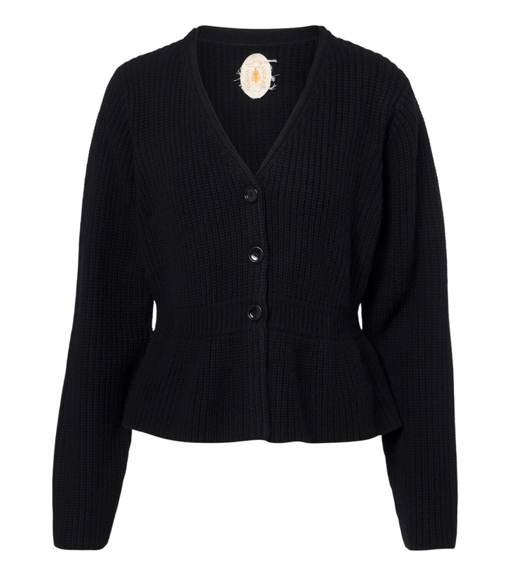 Photo: Jardin des Orangers Peplum wool and cashmere cardigan