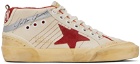 Golden Goose Off-White Mid Star Sneakers