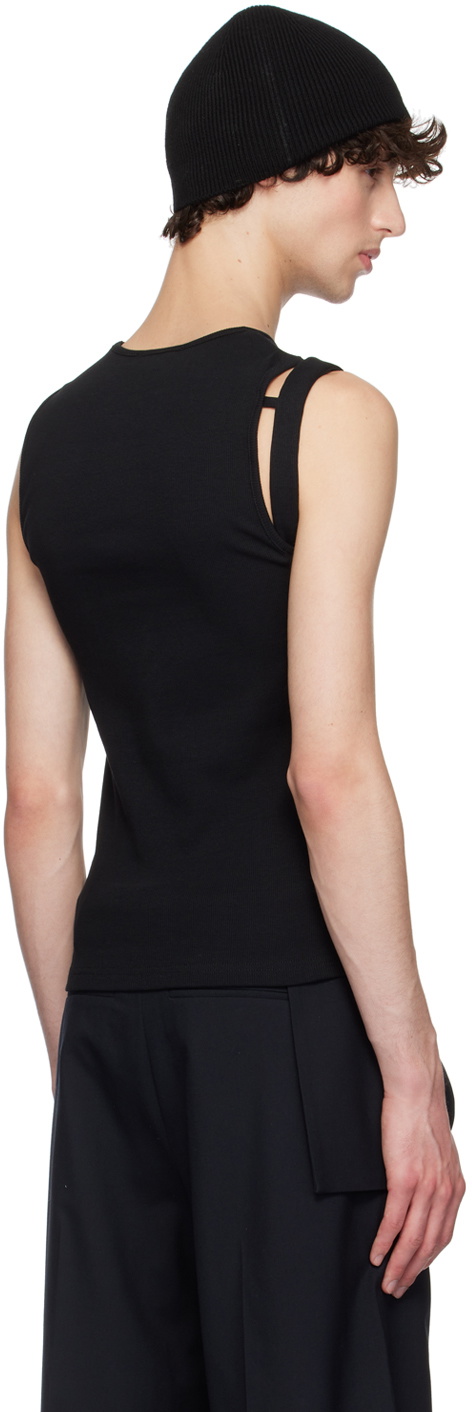 【Heliot Emil】Deconstructed Tank Top Heliot Emil White Deconstructed Tank Top