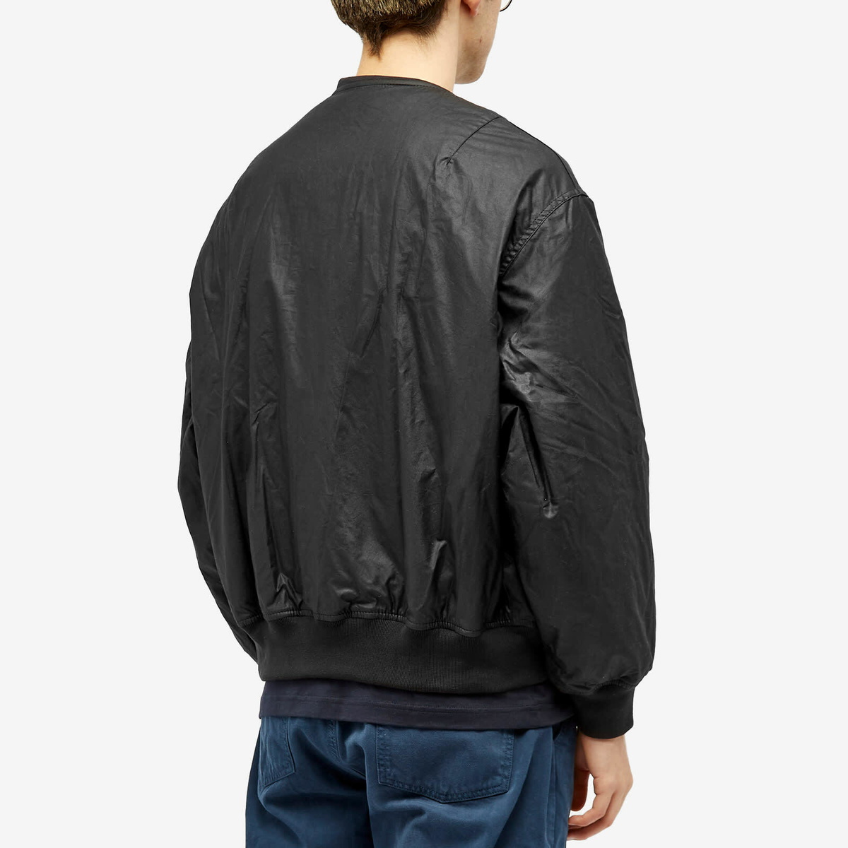 Barbour Men's Heritage+ Flight Wax Jacket in Black Barbour