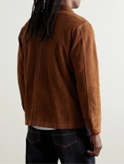 Drake's - Suede Chore Jacket - Brown