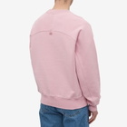 AMI Men's Tonal Heart Crew Sweat in PalePink