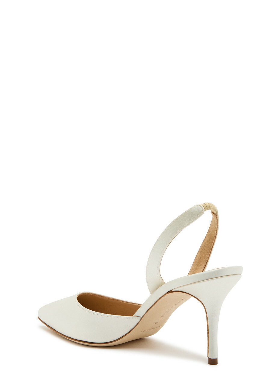 Manolo Blahnik Hangisi 70 Silk-satin Pumps