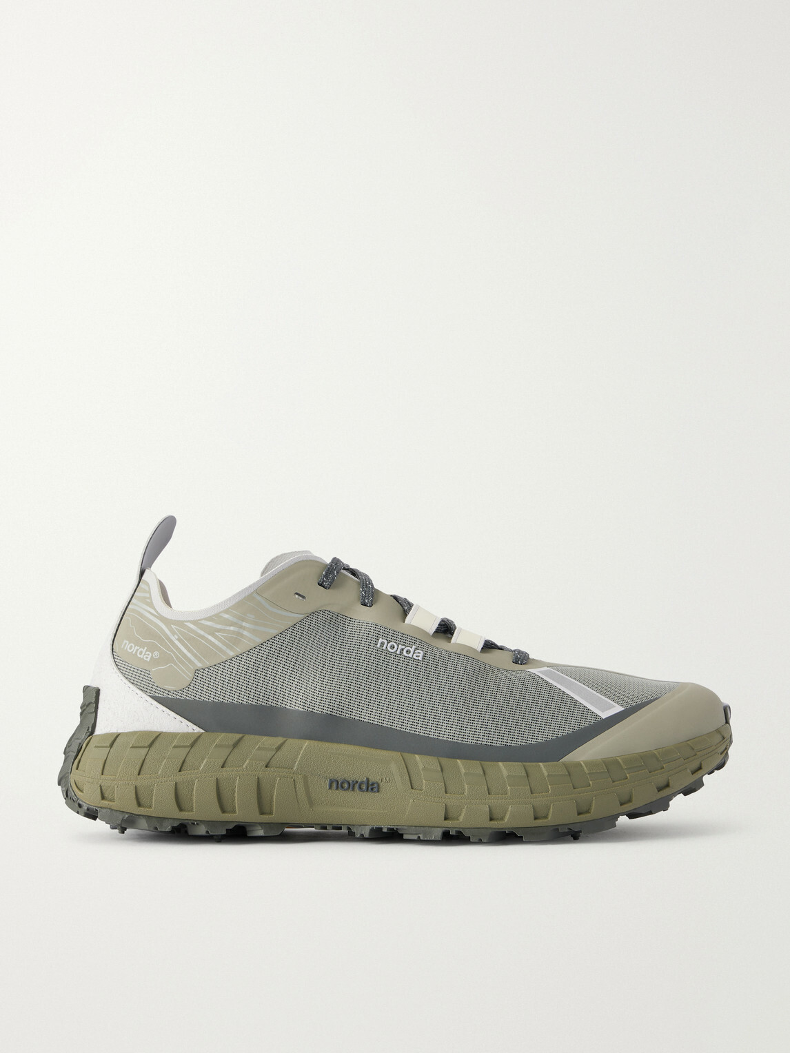 norda - Rubber-Trimmed Mesh Sneakers - Green