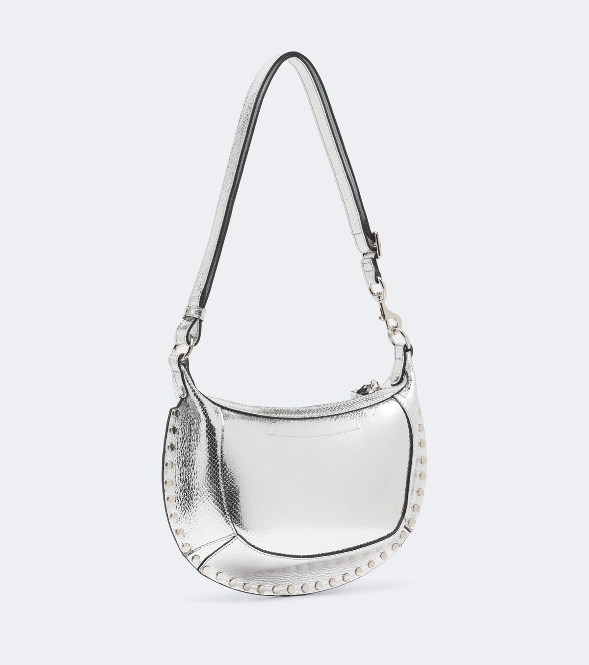 Isabel Marant Oskan Moon metallic leather shoulder bag
