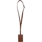 Ribeyron Brown Leather Neck Card Holder